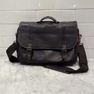 Samsonite Dark Brown Leather Computer Bag